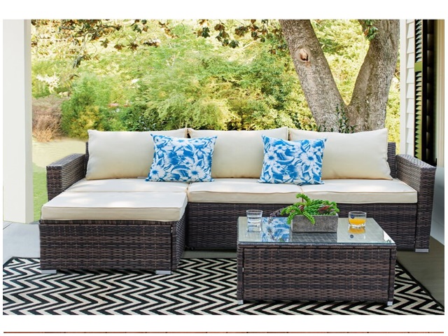 sofa rotan sintetis