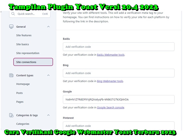 Tampilan plugin Yoast Versi terbaru 2023