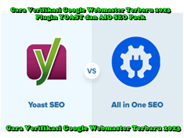 cara verifikasi kode webmaster pada tools Yoast terbaru 2023